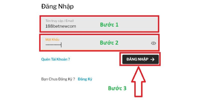 Lỗi nhập sai thông tin đăng nhập thường gặp